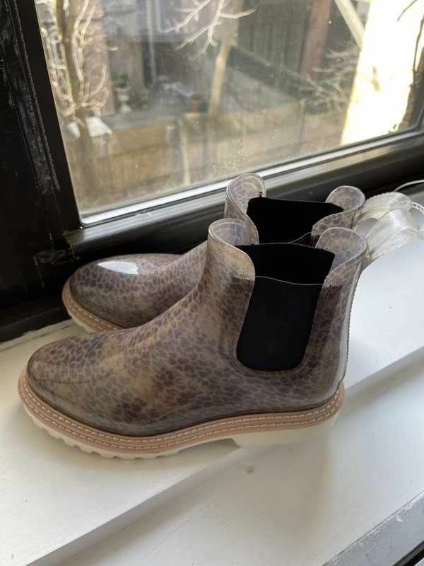 Recurate RESALE STORMY RAINBOOTS DK LEOPARD PATENT STELLA Re:vita