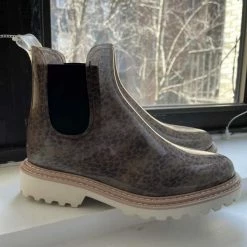 Recurate RESALE STORMY RAINBOOTS DK LEOPARD PATENT STELLA Re:vita