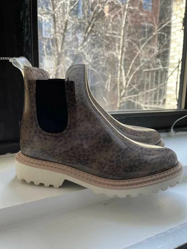 Recurate RESALE STORMY RAINBOOTS DK LEOPARD PATENT STELLA Re:vita