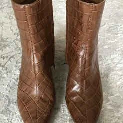 Recurate RESALE BEL BOOTIES COGNAC CROCO Re:vita