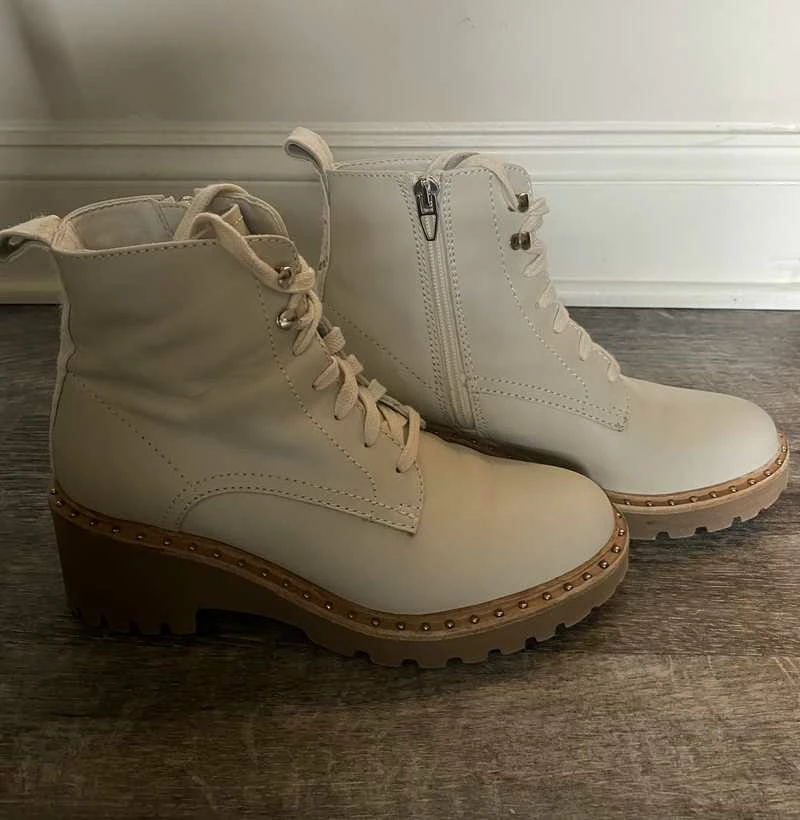 Recurate HINTO BOOTS IVORY LEATHER Re:vita