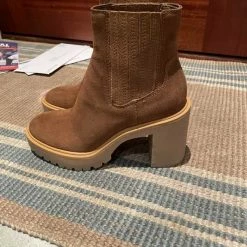Recurate CASTER H2O BOOTIES CAMEL SUEDE Re:vita