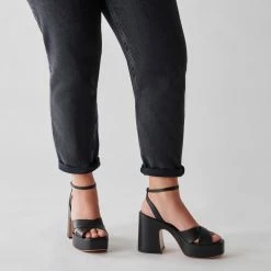 DOLCEVITA WESSI HEELS BLACK LEATHER