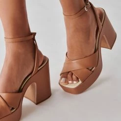 DOLCEVITA WESSI HEELS CARAMEL LEATHER