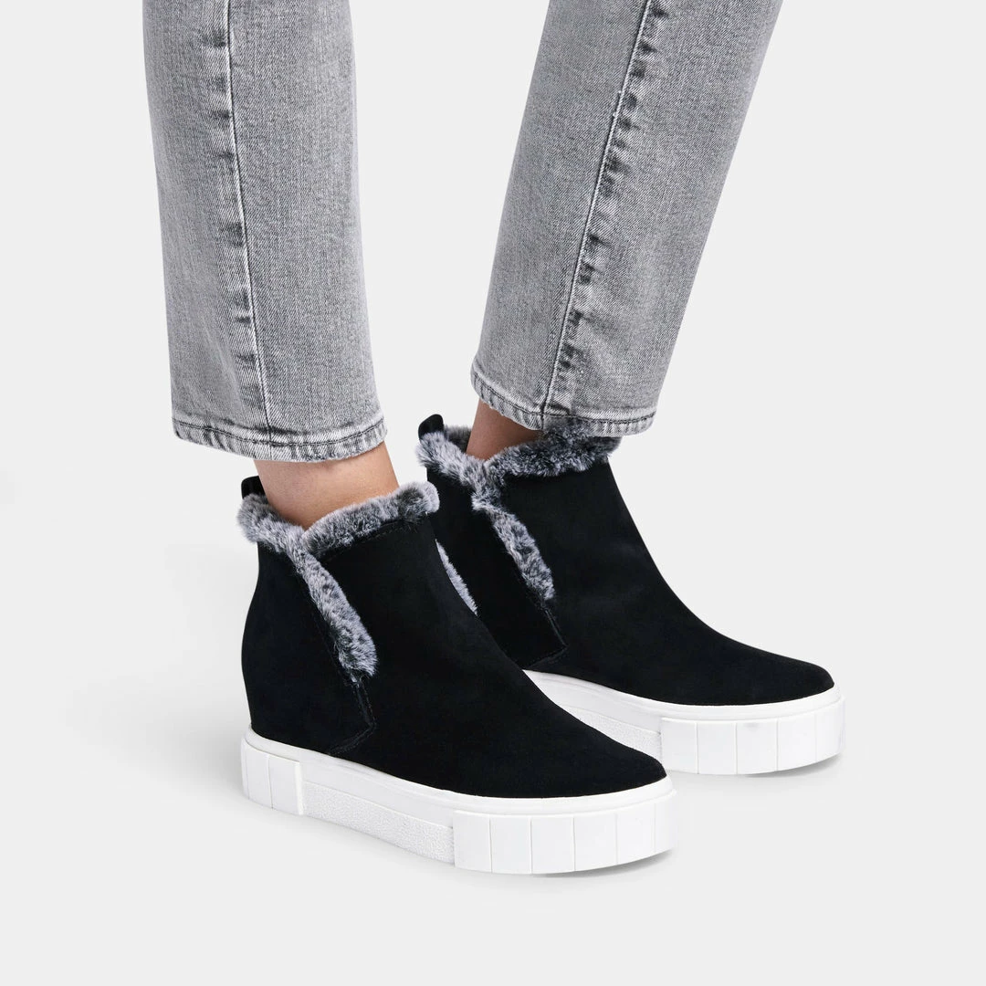 Recurate ZALI SNEAKERS BLACK SUEDE Re:vita
