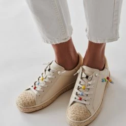 DOLCEVITA ZOE PRIDE SNEAKERS IVORY LEATHER