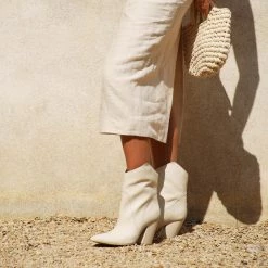DOLCEVITA NESTLY BOOTIES IVORY LEATHER