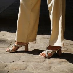 DOLCEVITA PIPIN HEELS IVORY EMBOSSED LEATHER SANDALS