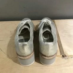 Recurate TOYAH SNEAKERS SILVER METALLIC SUEDE Re:vita