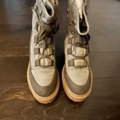 Recurate CELIDA BOOTS OLIVE MULTI NYLON Re:vita RESALE