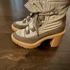 Recurate CELIDA BOOTS OLIVE MULTI NYLON Re:vita RESALE