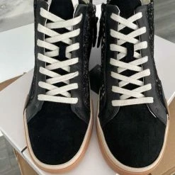 Recurate RESALE ZOEL SNEAKERS BLACK SPOTTED CALF HAIR Re:vita