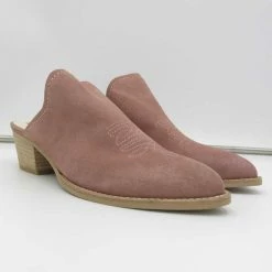 Recurate RESALE SHILOH MULES BLUSH SUEDE - Re:vita