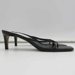 Recurate RESALE Kelsey DiPrima's KAYDEN HEELS IN BLACK LEATHER - Re:vita