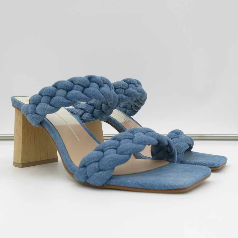 Recurate PAILY HEELS DK BLUE DENIM - Re:vita RESALE