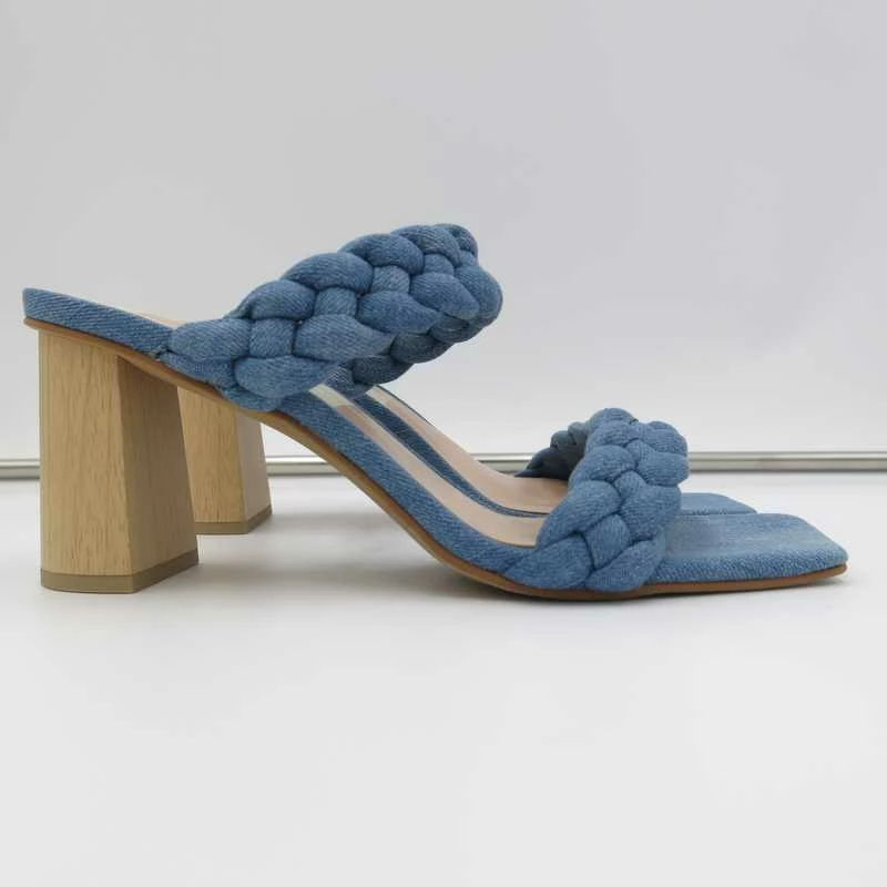 Recurate PAILY HEELS DK BLUE DENIM - Re:vita RESALE