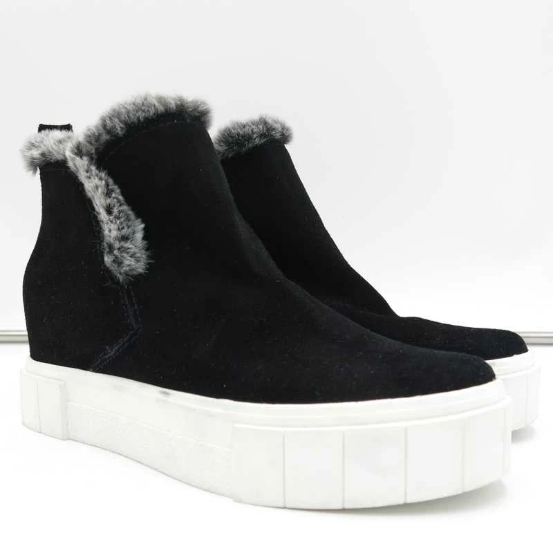 Recurate ZALI SNEAKERS BLACK SUEDE Re:vita
