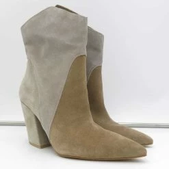 Recurate NESTLY BOOTIES TAUPE MULTI SUEDE Re:vita