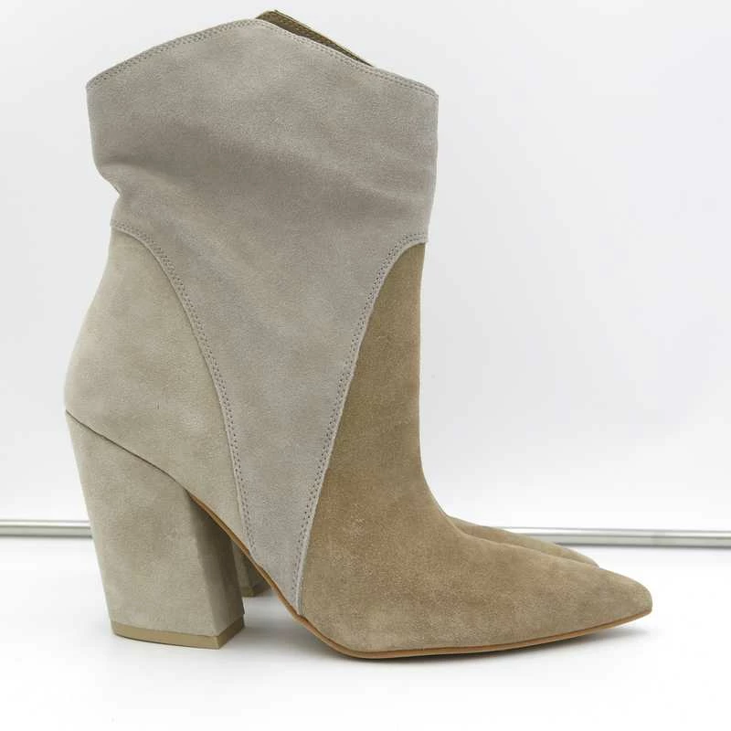 Recurate NESTLY BOOTIES TAUPE MULTI SUEDE Re:vita