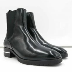 Recurate NATINA BOOTIES BLACK BOX LEATHER - Re:vita