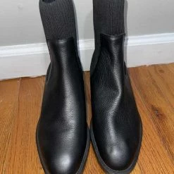 Recurate RESALE LINZA BOOTS BLACK LEATHER - Re:vita