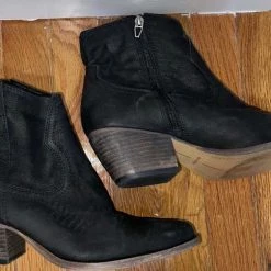 Recurate SILMA BOOTIES BLACK LEATHER Re:vita