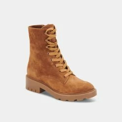 Recurate LOTTIE BOOTS SADDLE SUEDE - Re:vita RESALE