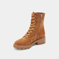 Recurate LOTTIE BOOTS SADDLE SUEDE - Re:vita RESALE
