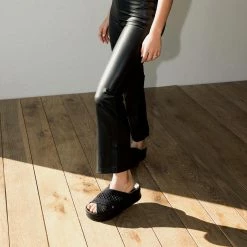 DOLCEVITA WINONA SANDALS BLACK WOVEN